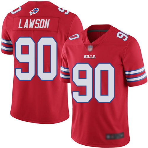Men Buffalo Bills 90 Shaq Lawson Limited Red Rush Vapor Untouchable NFL Jersey